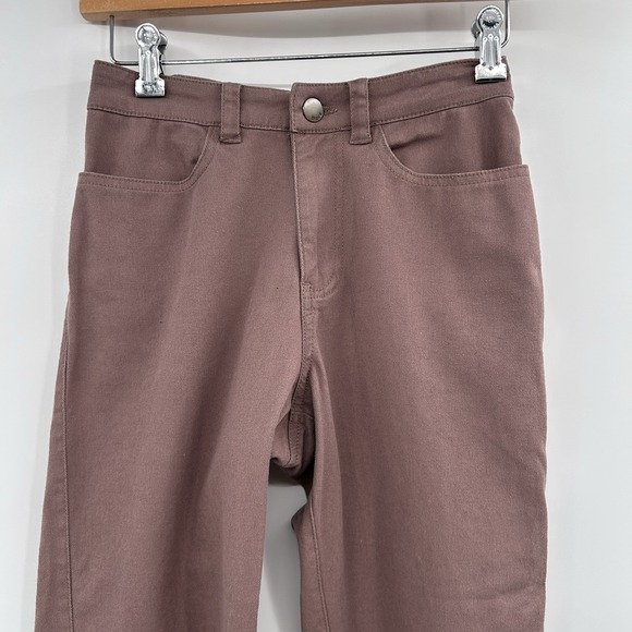 Pact Womens Organic Cotton Pants Size XS Brown Minimalist Casual Granola Girl - Picture 2 of 8